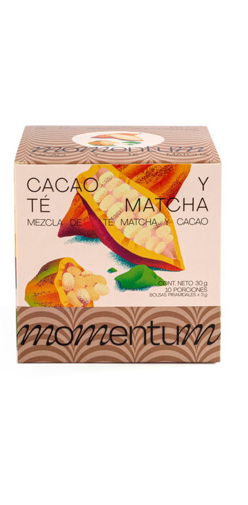 Té Momentum Cacao y Te Matcha