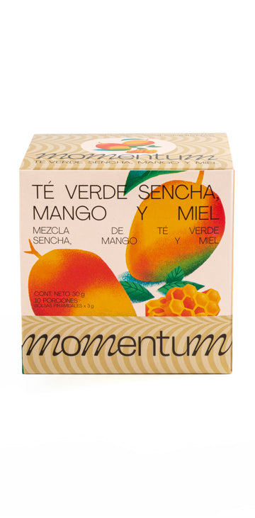 Té Momentum Te Verde Sencha Mango y Miel